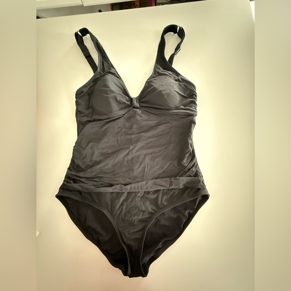 Black one piece swimsuit size 14